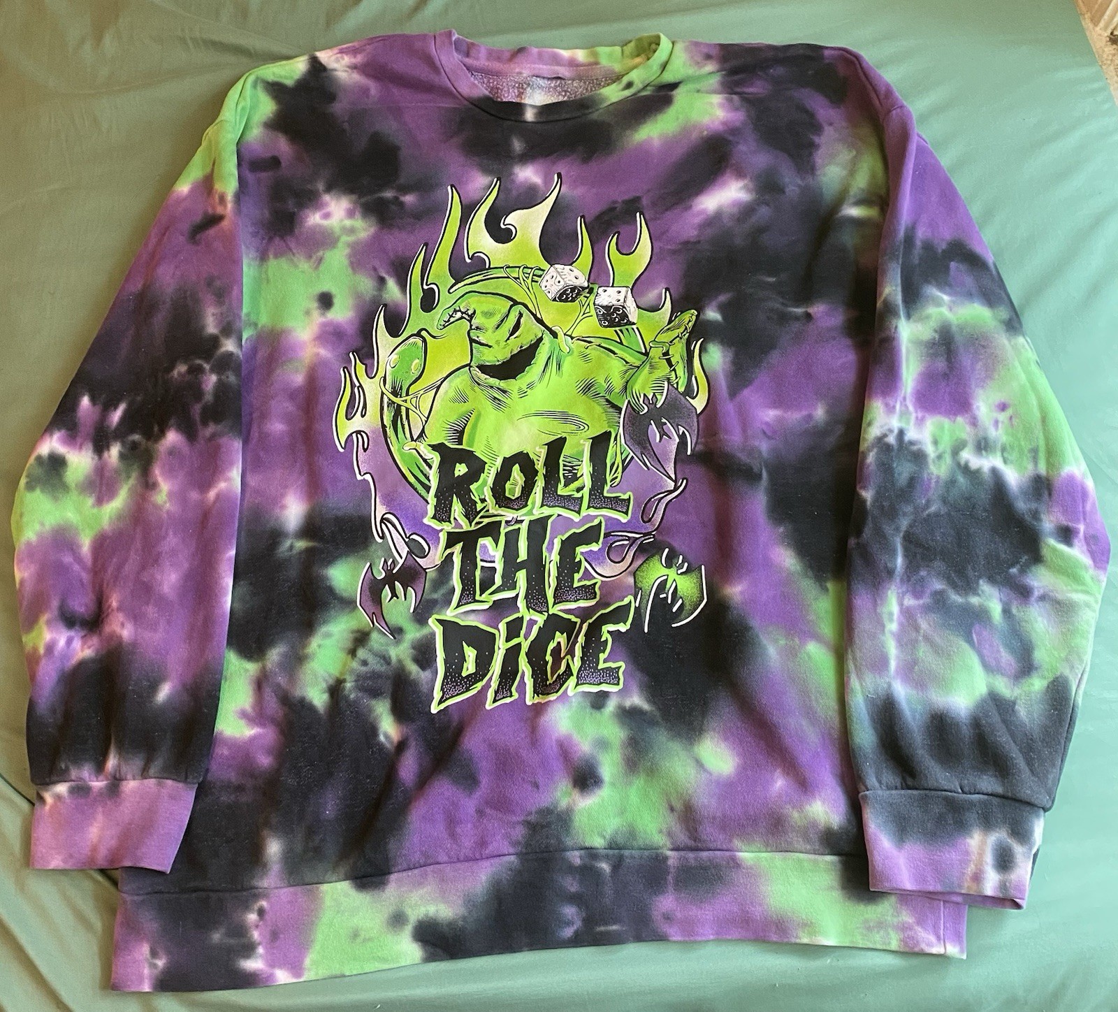Nightmare Before Christmas Oogie Boogie Crewneck Sweatshirt Medium Disney gallery