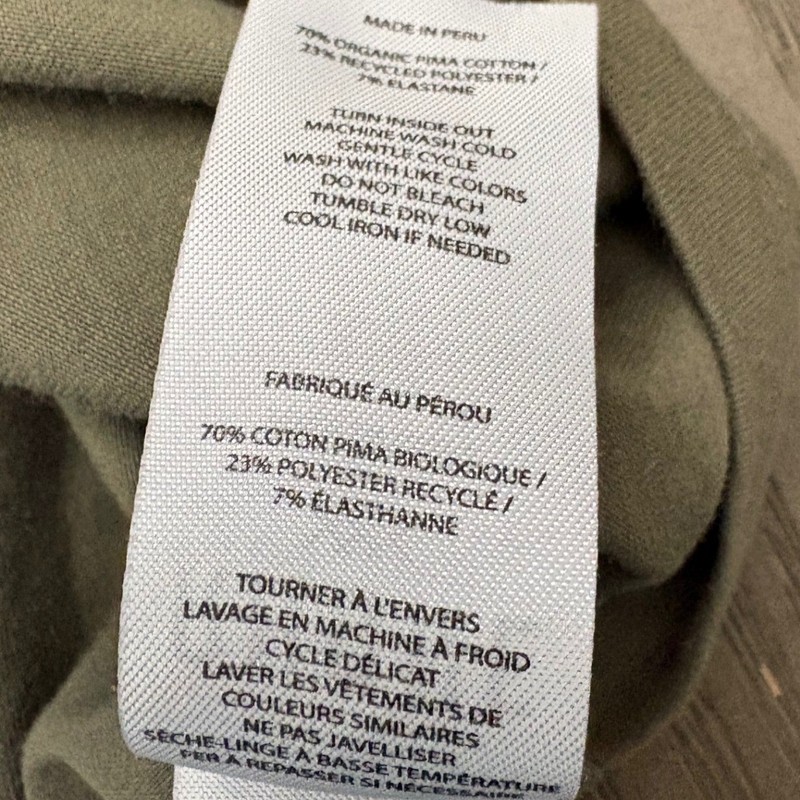 Rhone Element Tee Mens Large Olive Green Pima Cotton Blend Short Sleeve T-Shirt gallery