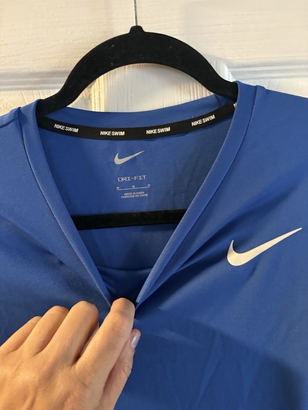 Nike Swim Royal Blue Team Men’s Size M Legend Dri-Fit Training Tank Top Workout gallery