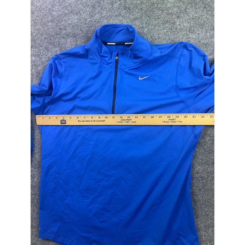 Nike Element 1/4 Zip Pullover Mens Large Blue Dri-FIT Running Top Long Sleeve gallery