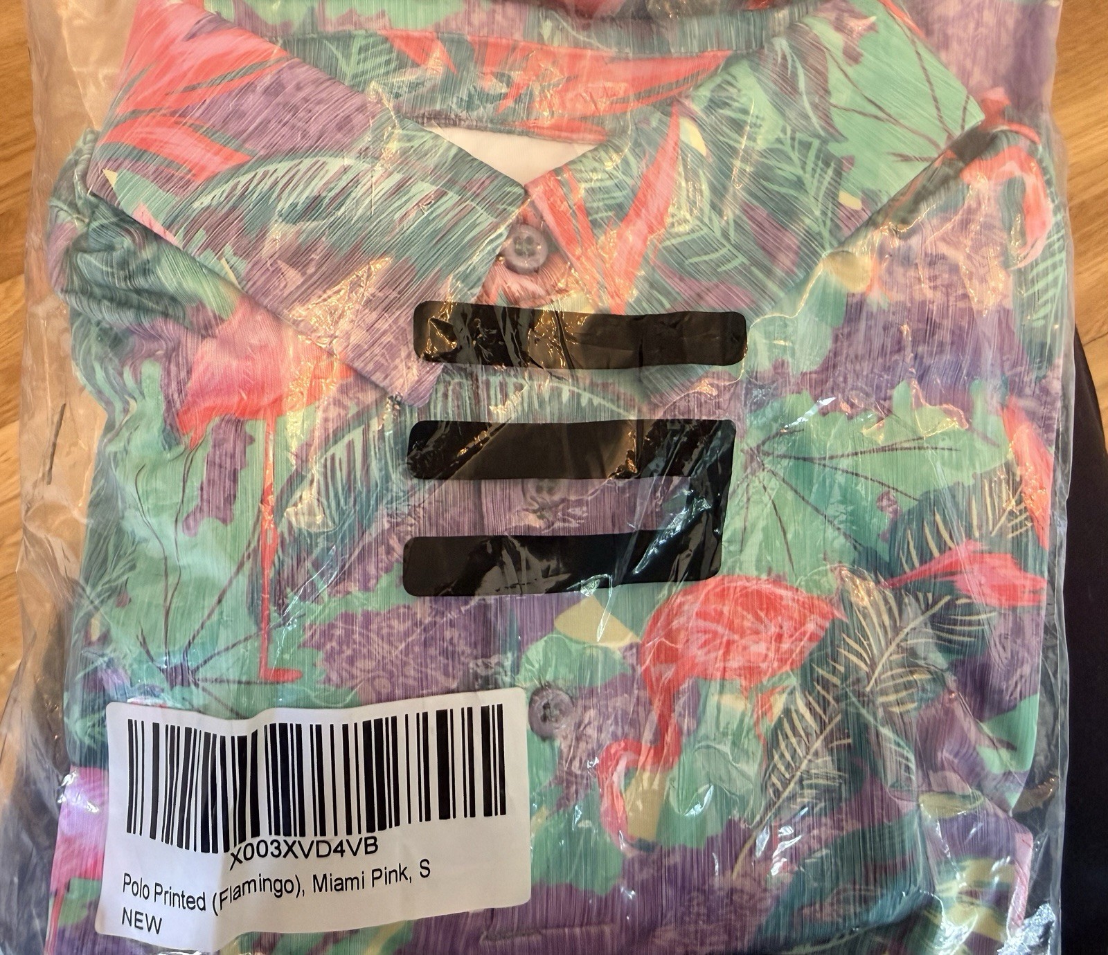 Three Sixty Six Flamingo Miami Pink Golf Polo Men’s Small gallery