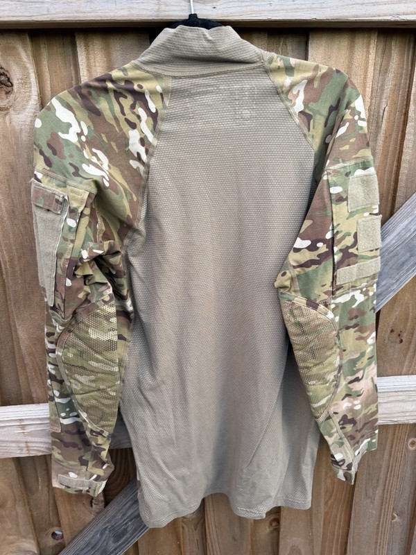 Army Combat Shirt Mens Large Green Camo Multicam Flame Resistant FR Military gallery
