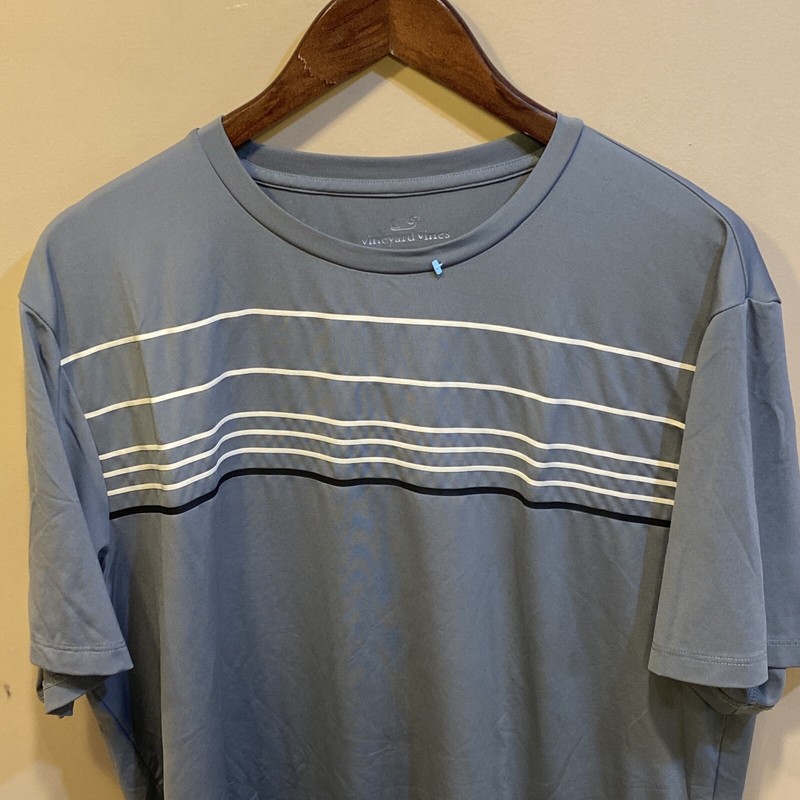 VINEYARD VINES Tshirt Mens L Gray Performance Stretch Flex Polyester Gym TEE T2 gallery