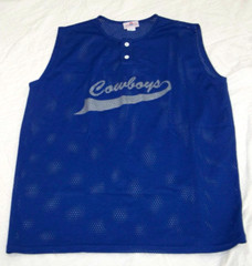 Teamwork Athletic Apparel Sleeveless Mesh Shirt – XL (46-48) Cowboys #9