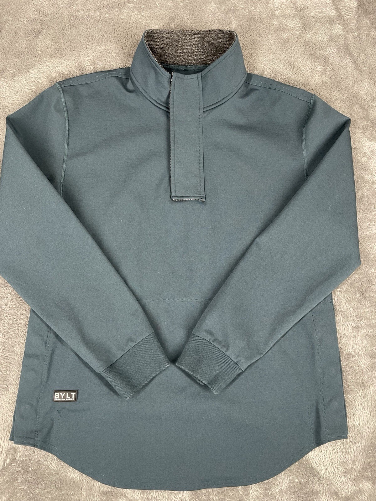 BYLT Elite + Fairway Drop-Cut Pullover Medium Deep Pacific 1/4 Zip Performance gallery