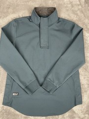 BYLT Elite + Fairway Drop-Cut Pullover Medium Deep Pacific 1/4 Zip Performance