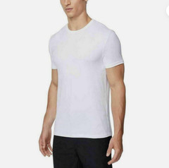 32 DEGREES MEN COOL 1 ONLY SHORT SLEEVE CREW NECK SLEEP T-SHIRT(WHITE L)NWTD