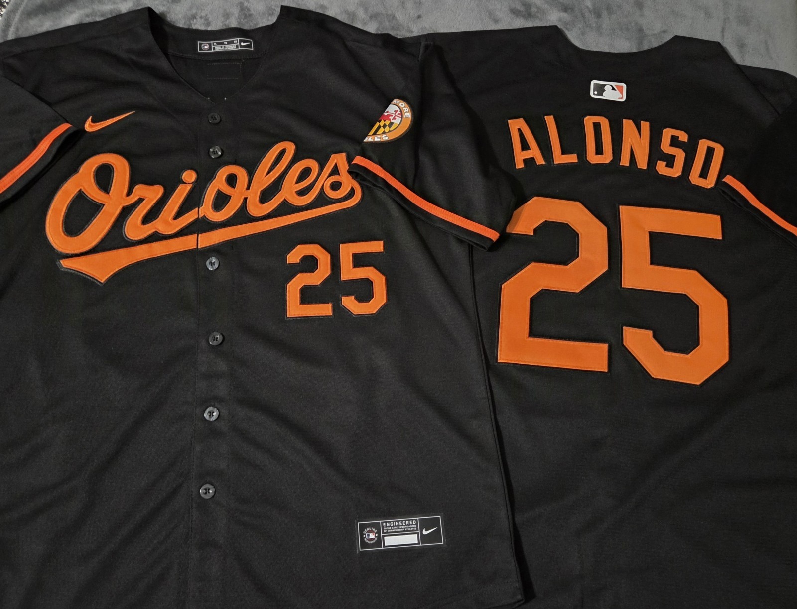 Fast Free Shipping! Small Pete Alonso Baltimore Orioles Stitched Jersey 25 gallery