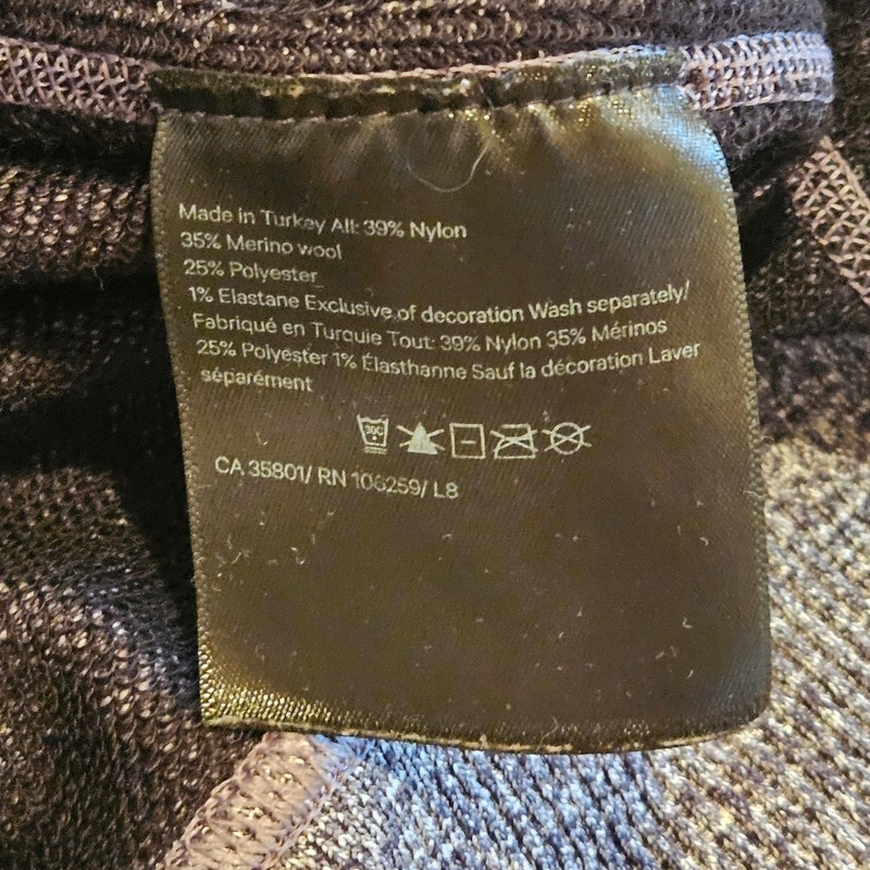 Lululemon Engineered Warmth Long Sleeve Crew Mens S Grey Merino Wool Athletic gallery