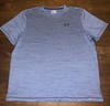 Under Armour HeatGear Men's Big & Tall 2XL Blue Heathered V-Neck T-Shirt gallery