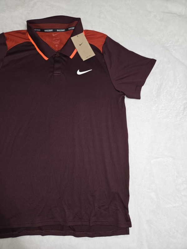 Nike Court Advantage Dri-fit Tennis Polo Shirt Men Large gallery