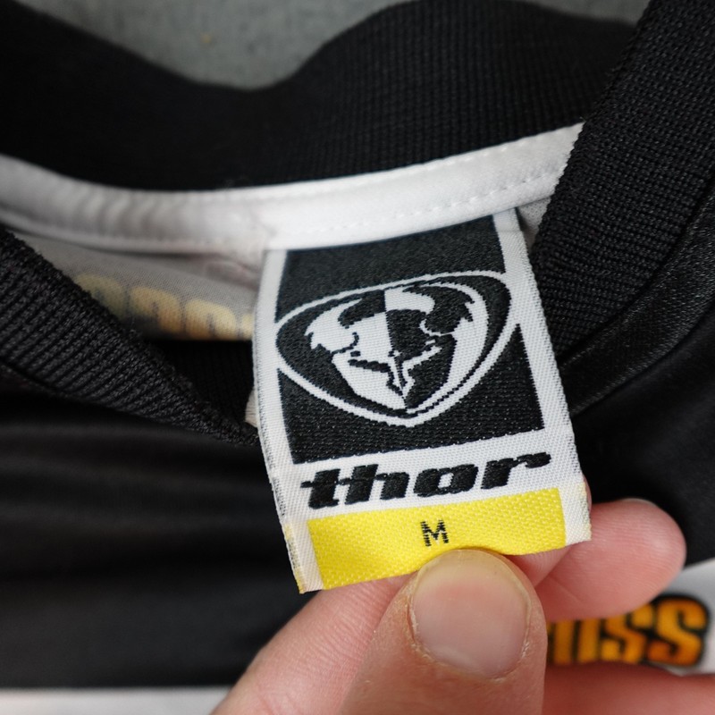 Thor Motocross Jersey Shirt Mens Medium Black Long Sleeve C4 Core Racing MX gallery