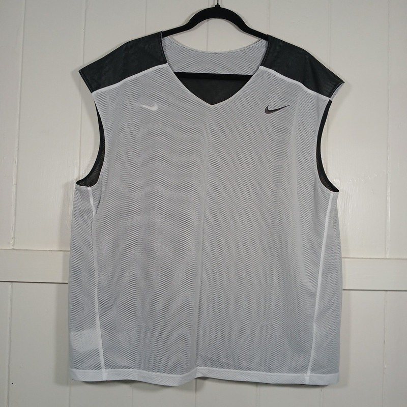 Nike Reversible Basketball Jersey Black White Mesh Tank BQ3129-061 Mens Large gallery