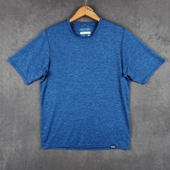 Patagonia Capilene Cool Daily Shirt Mens XS Viking Blue Heathered Wicking 45215