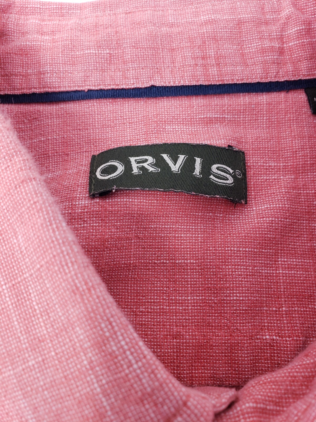 Orvis XL Button Front Shirt with Pocket 100% Cotton Short Sleeve made in India gallery
