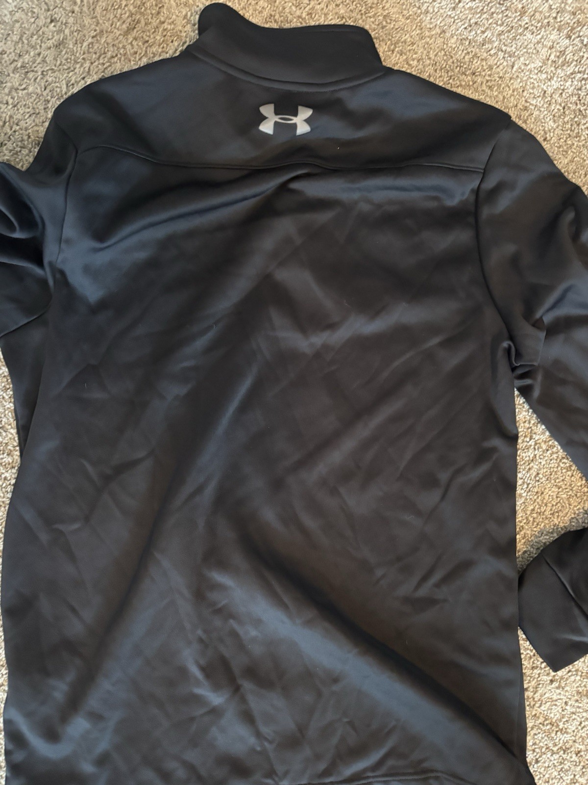Under Armour Cold Gear Men’s Quarter Zip Pullover Size Medium Black gallery