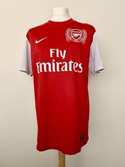 Arsenal FC 2011-2012 home Luke Freeman Nike England football shirt jersey
