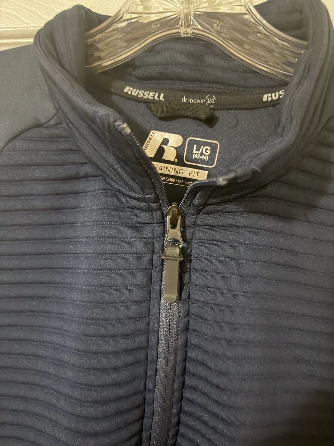Russell Dri-Power 360 Training Fit Quarter Zip Pullover Navy Size L/G gallery