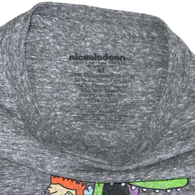 Nickelodeon Retro Hey Arnold Rugrats Cartoon Grey Graphic T Shirt Extra Large gallery