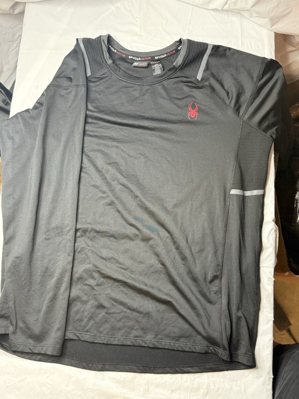 Spyder Active ProWeb Compression Athletic Shirt Black Red Men’s Large gallery