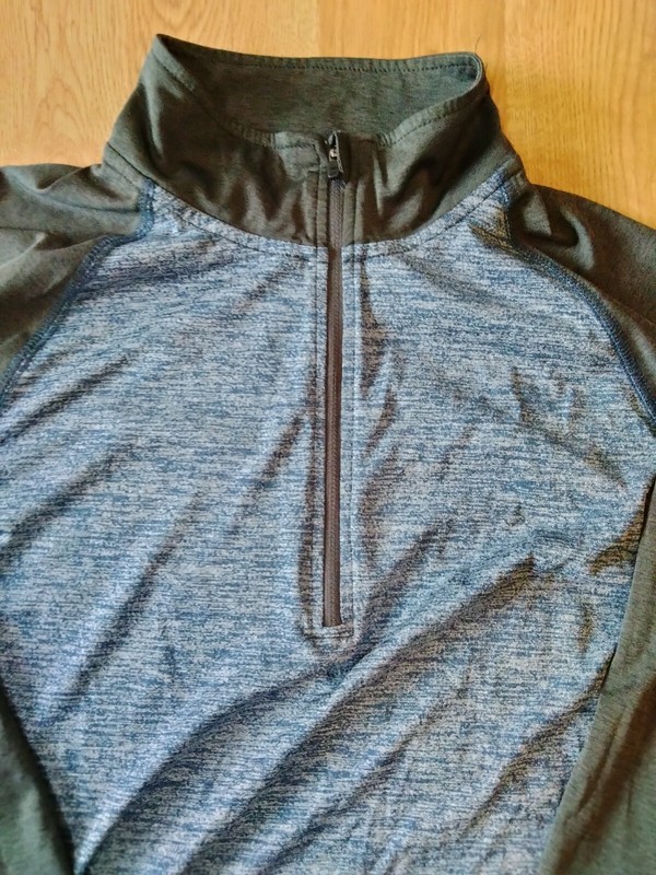 Nordictrack 1/4 Zip Athletic Pullover Blue And Grey Size Large gallery