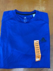 Adidas Mens Climalite Comfort ShirtActive Tee (Blue, L) NWOT