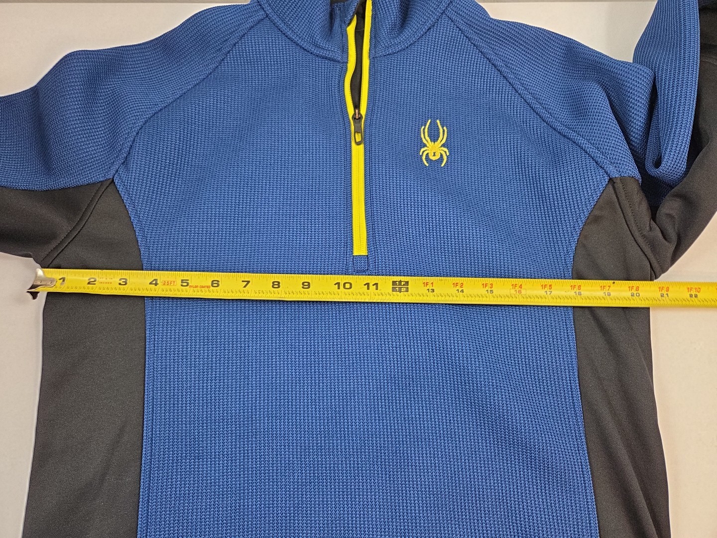 Spyder Sweater Men Medium Blue Long Sleeve 1/4 Zip Outbound Stryke Breathable gallery