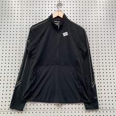 NEW CB Cutter Buck 1/2 Zip Pullover Mens Medium Black Dry Tec Golf 19.5×25