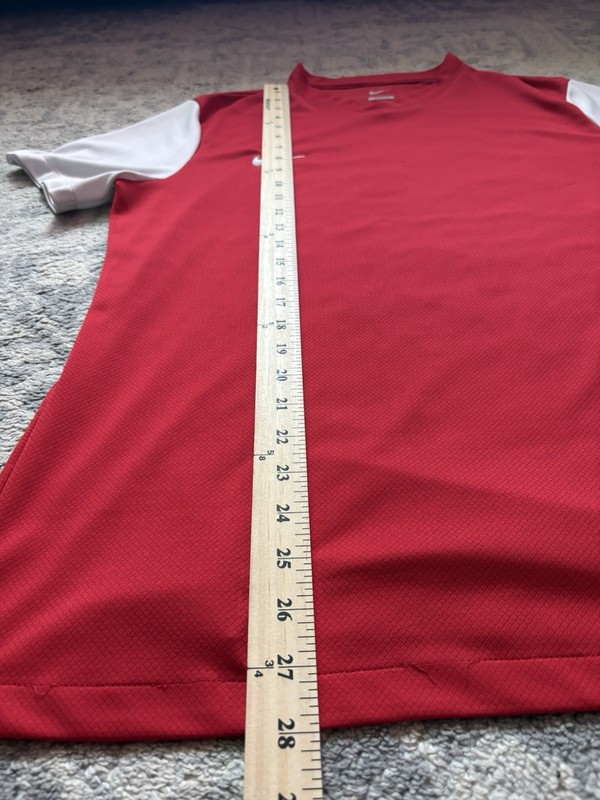 Nike Men’s Médium Red/White Jersey Training Athletic Soccer Casual Men’s Large gallery