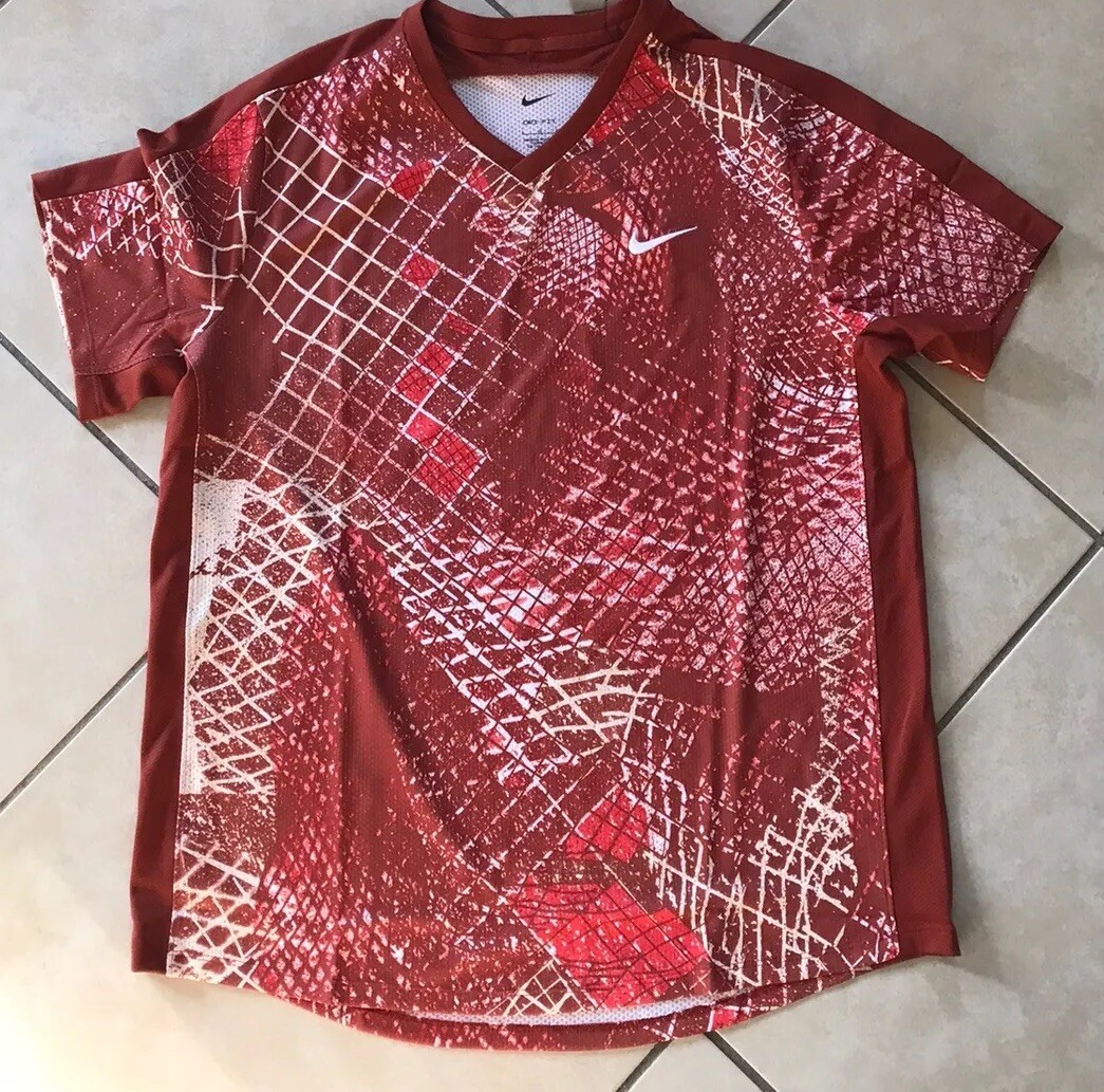 Nike Court Dri-Fit Victory Tennis Rugged Orange/White Men’s Sz XL DV8841-832 gallery