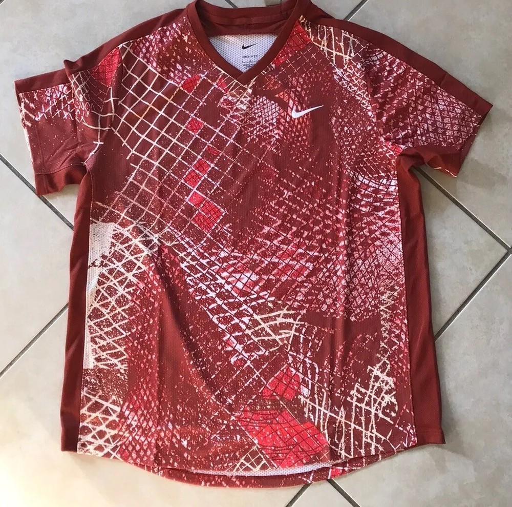 Nike Court Dri-Fit Victory Tennis Rugged Orange/White Men’s Sz XL DV8841-832