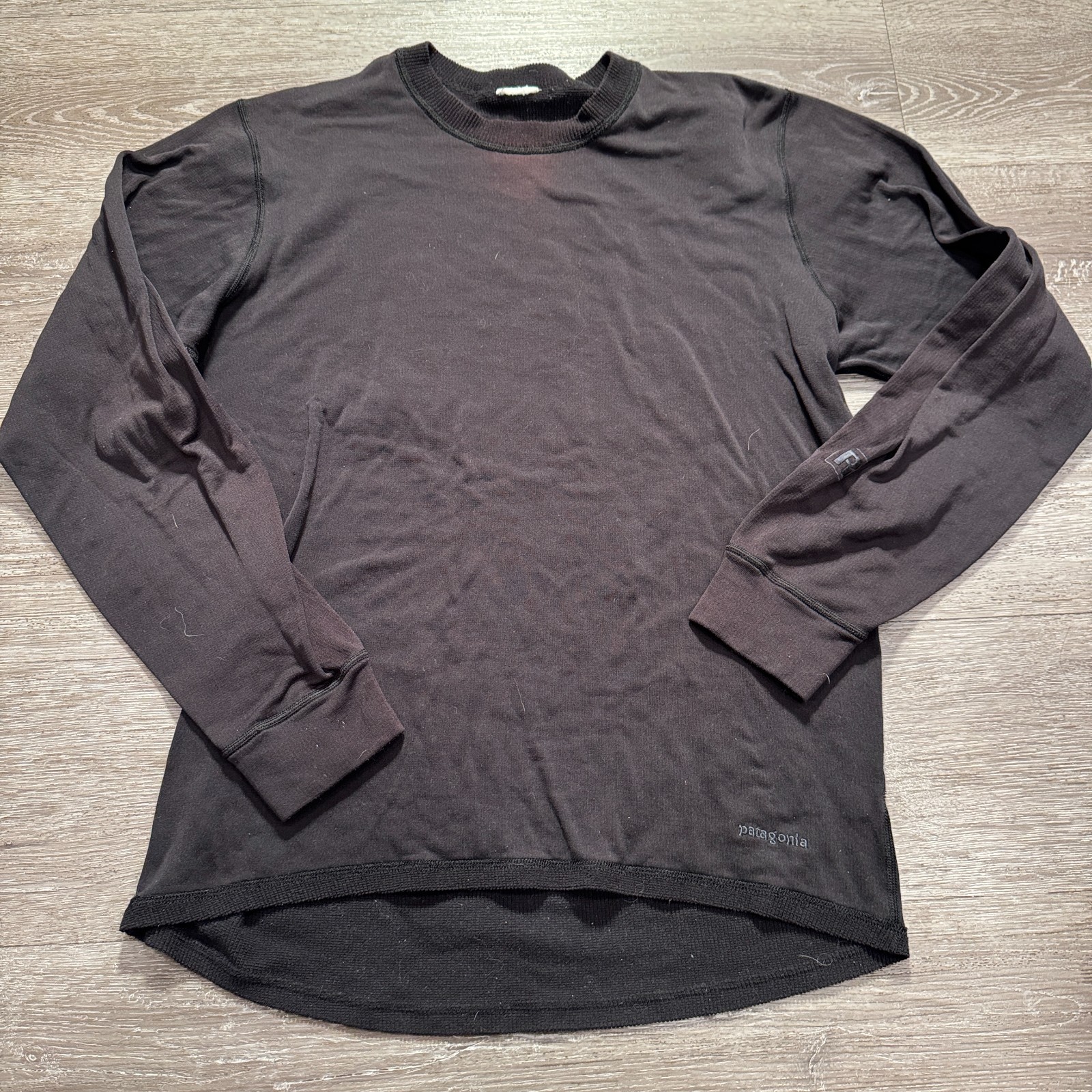 Patagonia Sweater Mens Medium Black Long Sleeve Capilene Baselayer R1 Gorpcore gallery