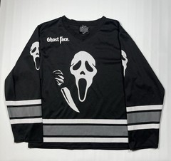 Ghost Face Hockey Jersey Mens Large The Icon Of Halloween 96 Pullover