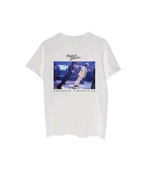 Band Specific Mens Smooth Criminal Graphic T-Shirt, white, L