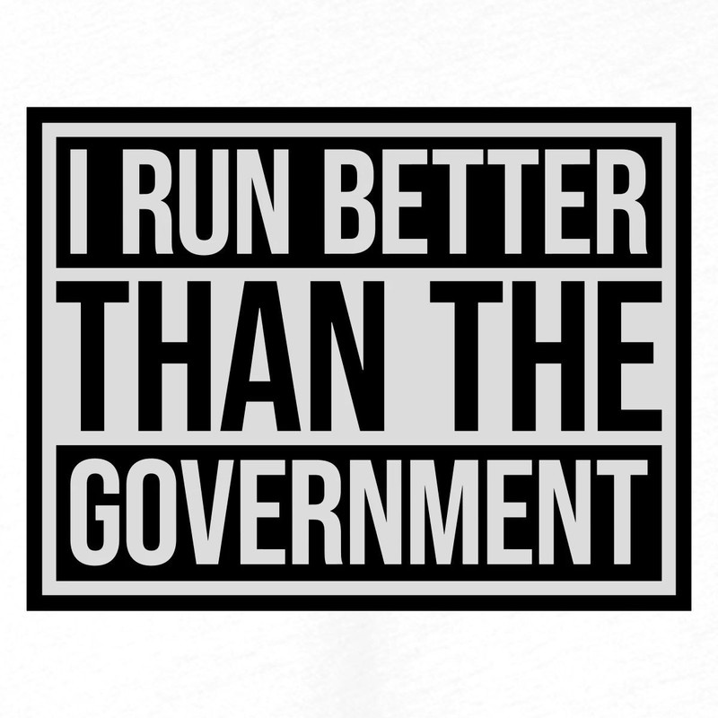 I Run Better Than the Government | Funny Number Plate Men’s Premium Tank gallery