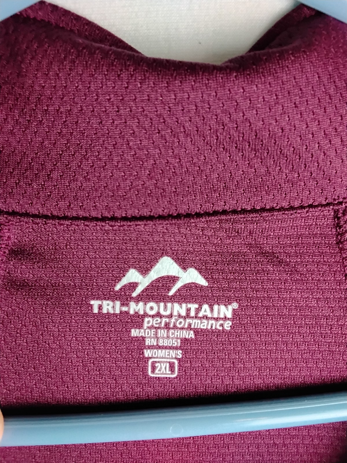 Tri-Mountain Performance Quarter Zip Maroon Burgundy 2XL Womans sweatshirt gallery
