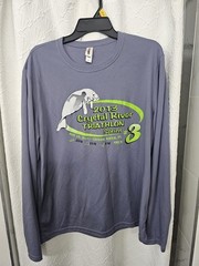 Men’s Large Manatee Print “Crystal River Triathlon Series” LS Athletic Top