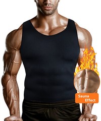 Men’s Sauna Vest Waist Trainer Weight Loss Heat Trapping Sweat Enhancing Workout
