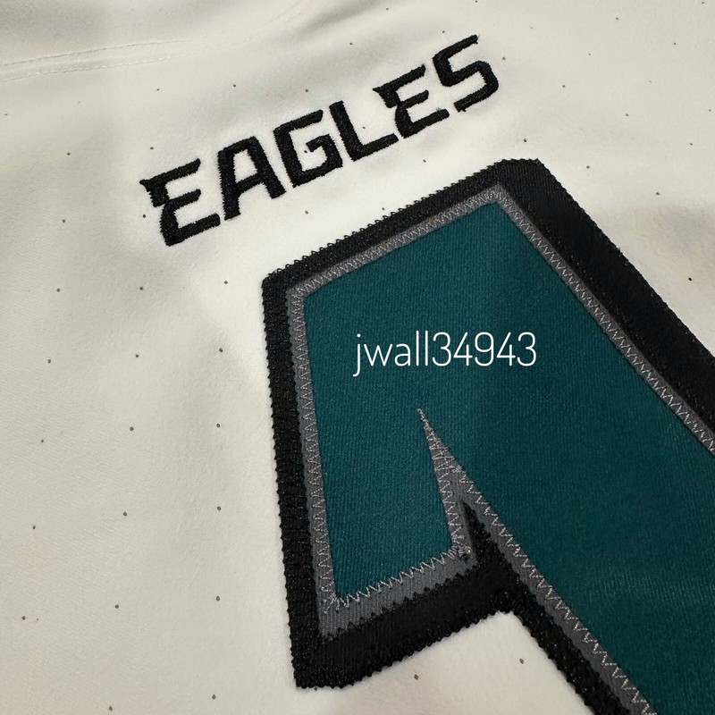 AUTHENTIC Jalen Hurts Philadelphia Eagles Nike Vapor ELITE STITCHED Jersey White gallery