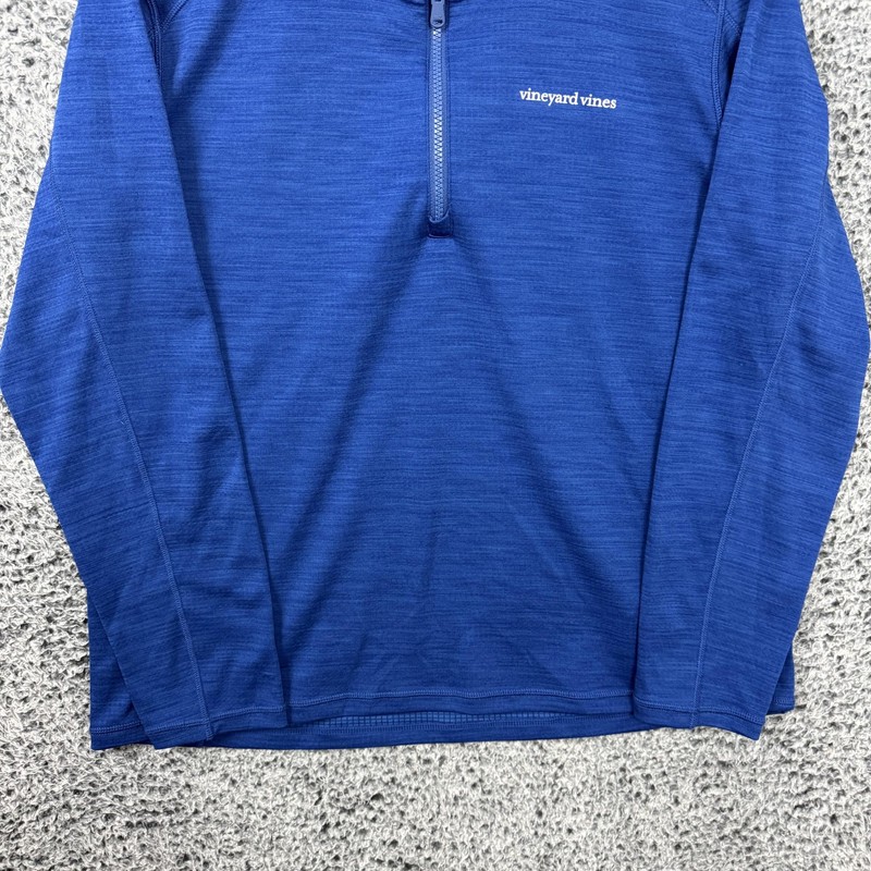Vineyard Vines Pullover Mens Large Blue Performance 1/4 Zip Lightweight Golf gallery