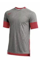 New NIKE SHORT SLEEVE Football PLAYER TOP T-Shirt Men’s Size S Gray/Red CI4545
