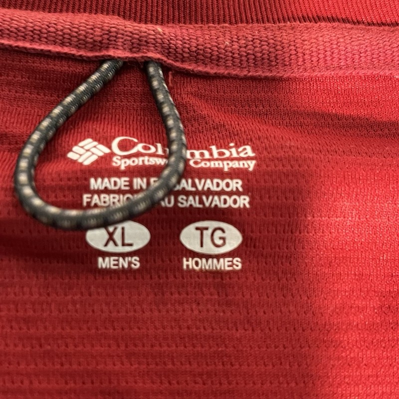 Alabama Crimson Tide Shirt Mens XL Red and Gray Omni Shade Long Sleeve Columbia gallery