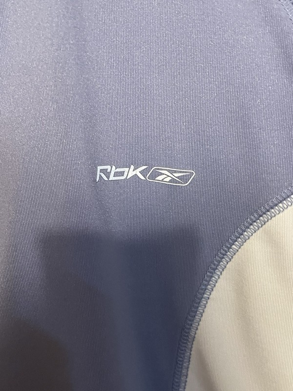 Reebok Speedwick 1/4 Zip Short Sleeve Mock Neck Athletic Blue Silver boys Lg gallery