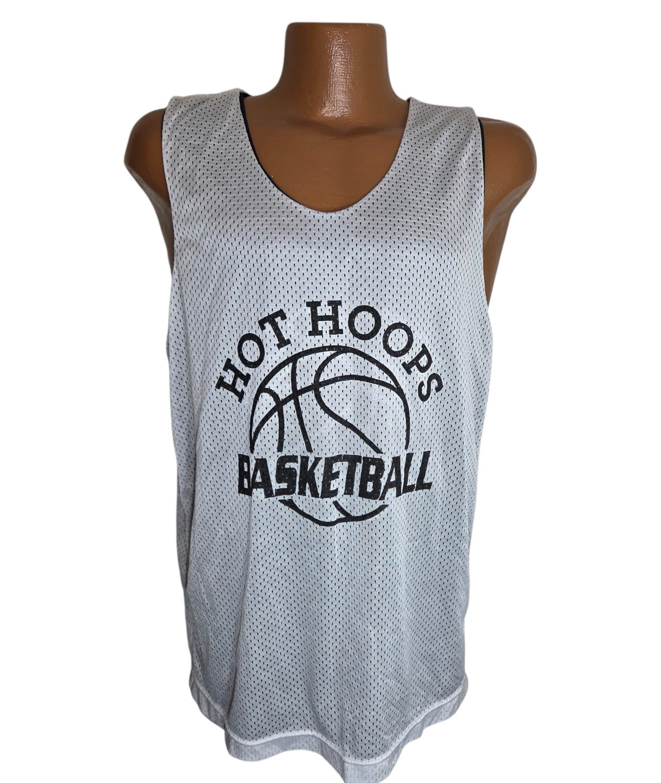 A4 Men's M Reversible Mesh Basketball Jersey Tank Black/White NF1270 gallery
