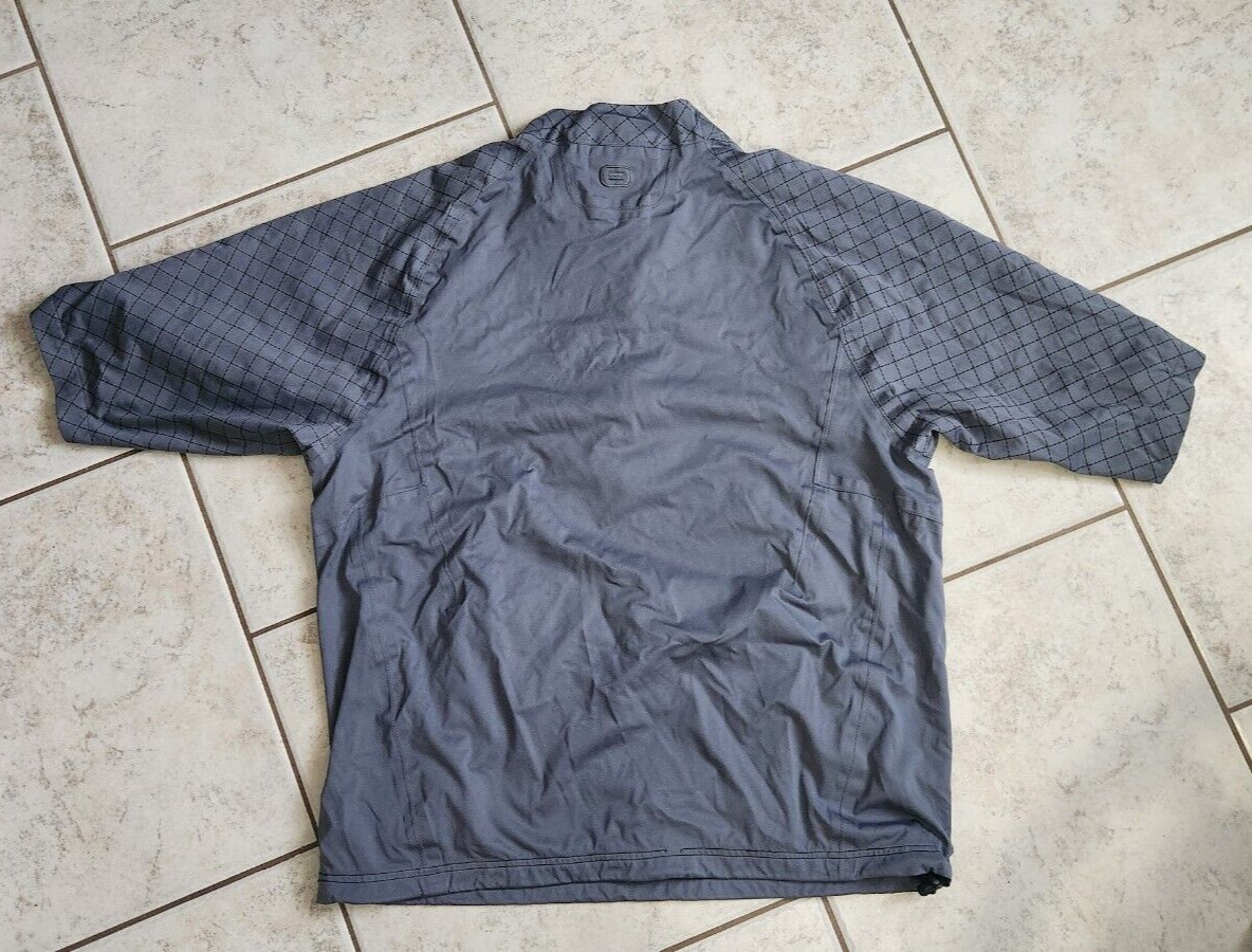 Ogio Short Sleeve 1/4 Zip Golf Pullover gray Wind Shirt Jacket mens large gallery