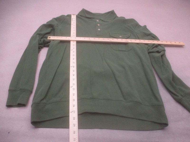Duluth Size L Men Green 100% Cotton Short Sleeve Buttons Casual Outdoor Polo 476 gallery