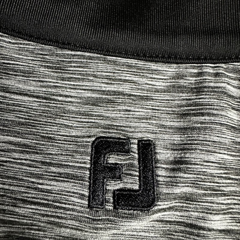 FootJoy FJ 1/4 Zip Pullover Mens Large Gray Performance Golf Long Sleeve Mock gallery