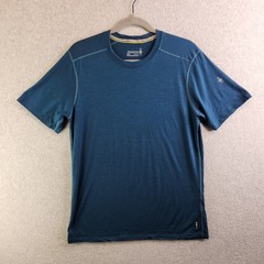 Smartwool Shirt Mens M Blue Wool Baselayer Beast Workout Hiking Trails