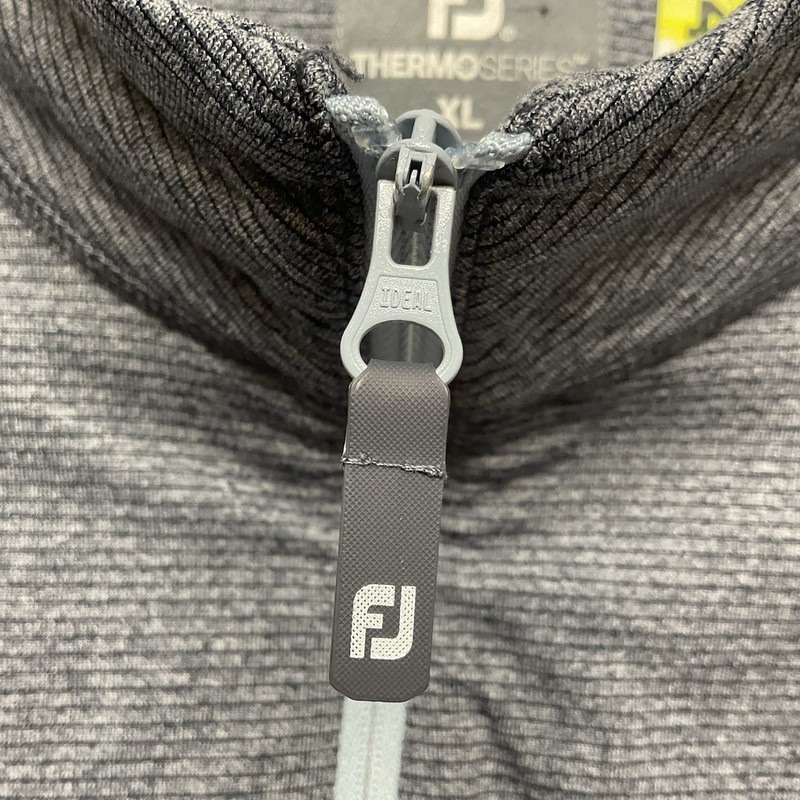 FootJoy ThermoSeries 1/4 Zip Pullover Mens XL Gray Heather Stretch Mid-Layer gallery