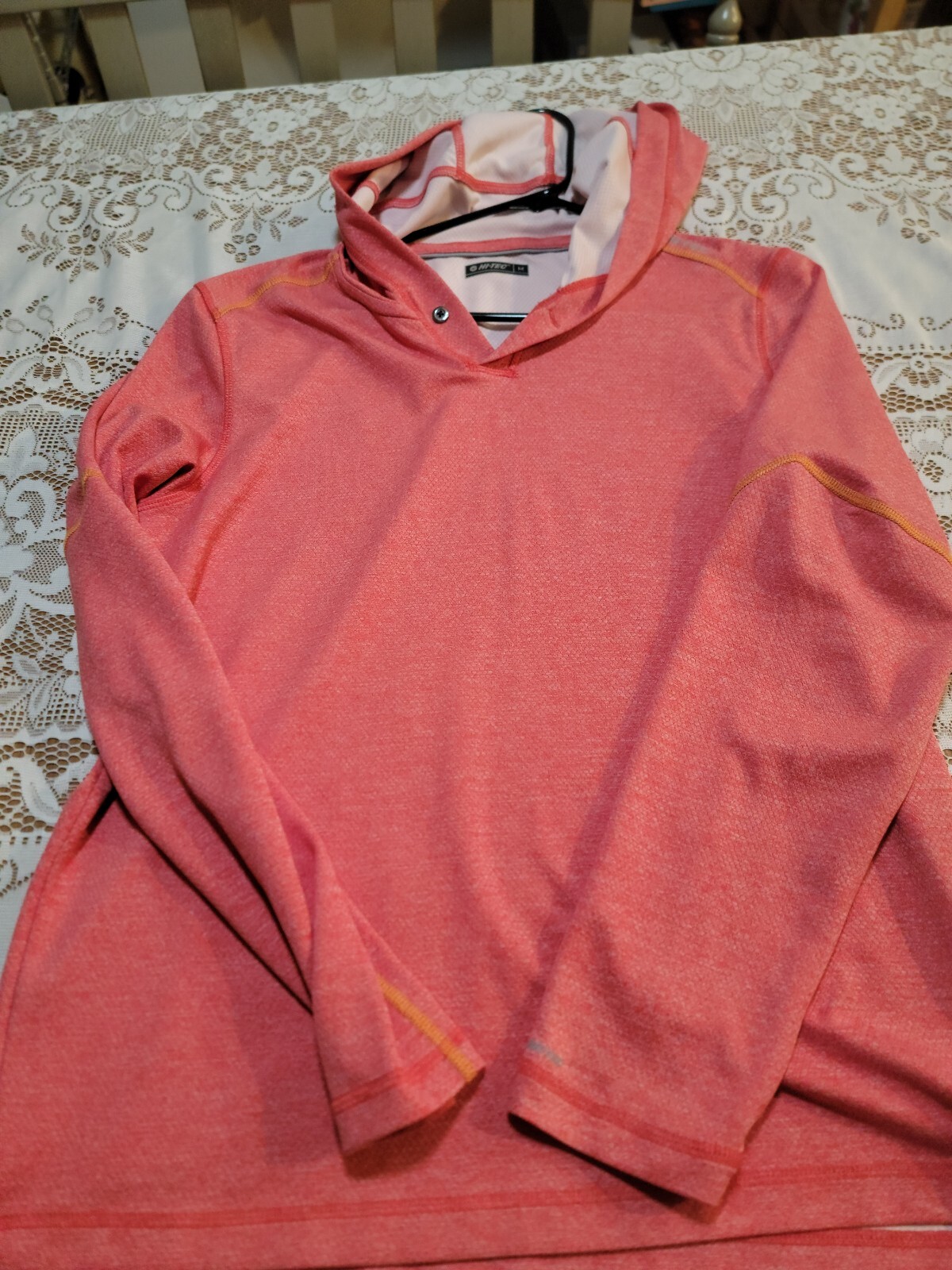Hi-Tec Mens Hooded Athletic Shirt Red Medium gallery